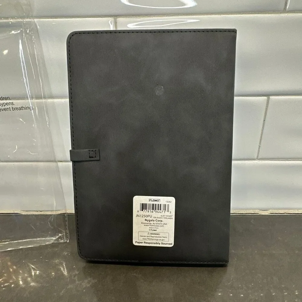 Faux Leather Padded Notebook-NWOT